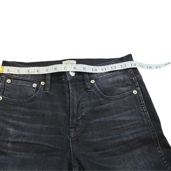J. CREW Shadow‎ Black 9" Vintage STRAIGHT Jeans Size 26 - Picture 8 of 11